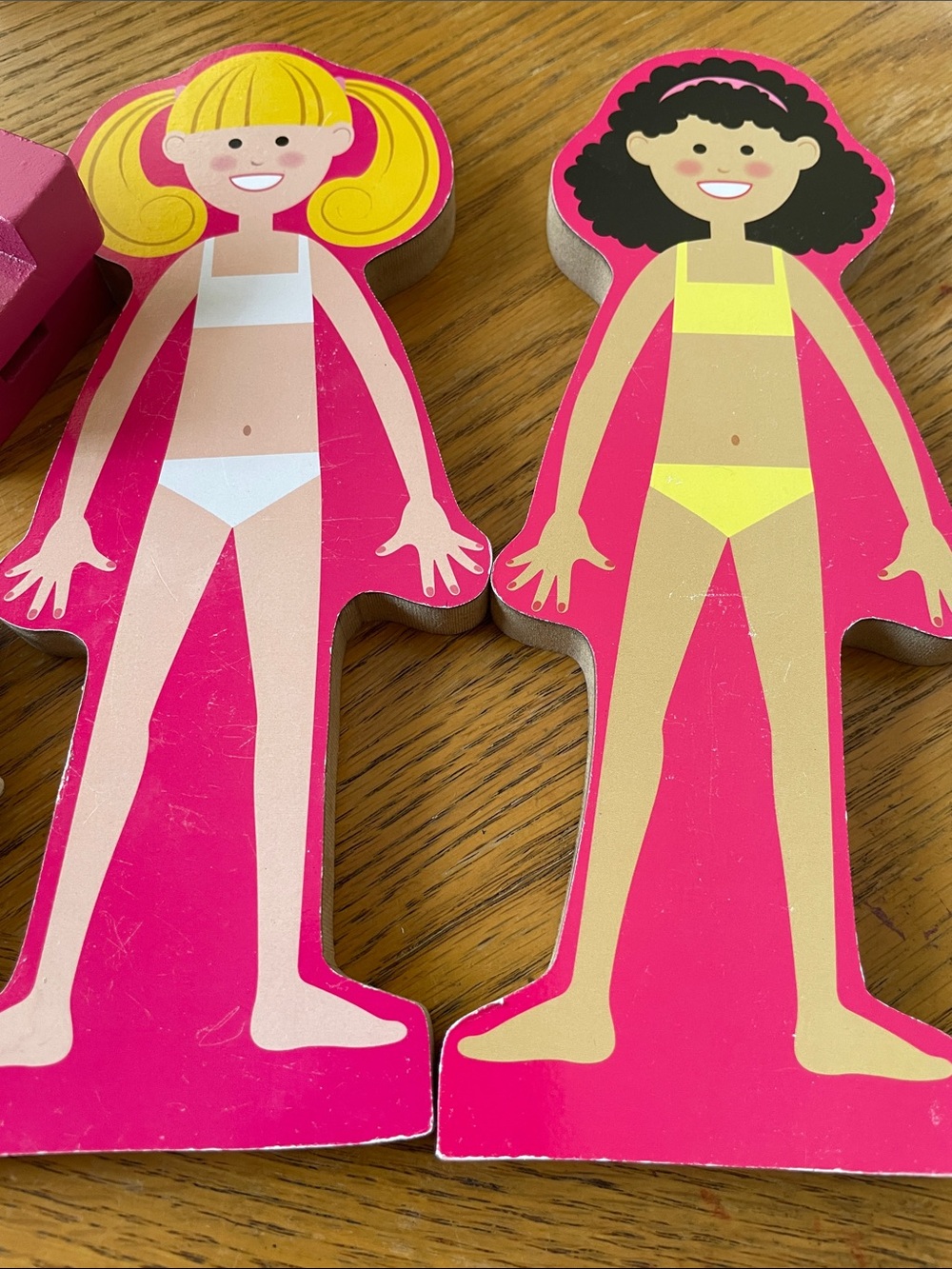 Melissa & Doug Abby and Emma Deluxe Magnetic Wooden Dress-Up Dolls Play
Set